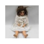 An Armand Marseille porcelain headed doll, 24in ta