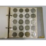 An album of mixed white metal & copper coinage inc