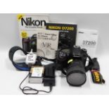 A Nikon D7200 digital SLR camera with 24-120mm len
