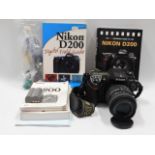 A Nikon D200 digital SLR camera with 55-200mm Sigm