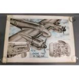 Five original RAF restricted posters, colour front