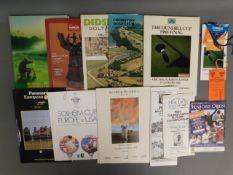 A quantity of golfing programmes & ephemera includ