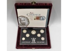 A cased Royal Mint anniversary collection "All Cha