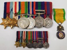 A WW2 medal set awarded to Major A.C.N. Medlen of