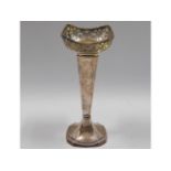 A decorative 1922 Birmingham silver posy vase by H