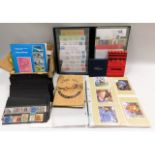 A quantity of mostly used stamps, stamp albums & p