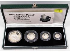 A cased 1997 silver proof Britannia Collection coi