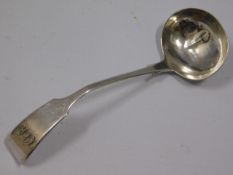 An 1846 early Victorian Exeter silver ladle by Wil