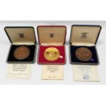 A Royal Mint gold plated limited edition College o