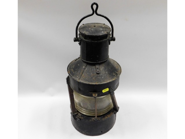 A large ships lantern, 21in high