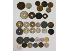 A quantity of mixed coinage including Indo China,