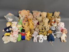 A quantity of mixed soft toys & teddies including