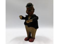 A vintage Schuco style clockwork beer drinking fig