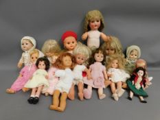 A quantity of 15 mixed dolls including Pedigree &