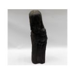 A carved oak Black Forest style religious figure g