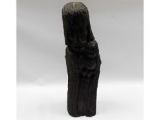 A carved oak Black Forest style religious figure g
