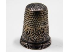 A James Fenton silver thimble