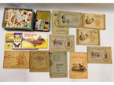 A quantity of tea & cigarette cards including thre