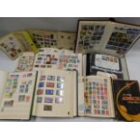 A quantity of various stamp albums including two p