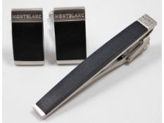 A pair of Montblanc cufflinks twinned with a Montb