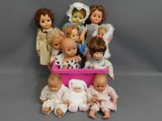 A quantity of 11 mixed dolls including Anne Geddes