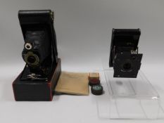 A No.2 Autographic Brownie camera & case twinned w