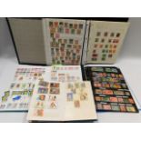 Five various mixed stamp albums