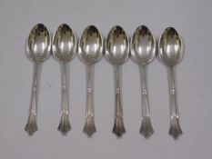 A set of six 1918 Sheffield silver teaspoons by Ro