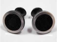 A pair of Montblanc cuff links