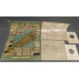 A vintage map of St. Austell in sleeve, two Cornwa