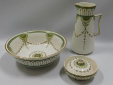 An art nouveau Minton Epsom part wash ware set, ch