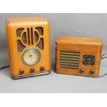 A reproduction radio & a vintage radio