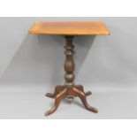 A 19thC. mahogany occasional table, 24.25in wide x