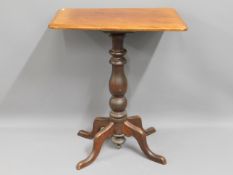 A 19thC. mahogany occasional table, 24.25in wide x