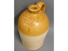 A stoneware flagon - 12.5in tall - J. Cleave, Stag