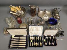 A quantity of plated ware & other metal wares