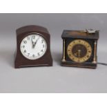 A Smiths bakelite electric clock, lacking lead & o