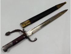 A Brazilian bayonet Mauser M1890, 17in long