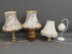 Four modern lamps