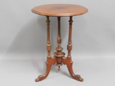 A Victorian mahogany occasional table, 20in diamet