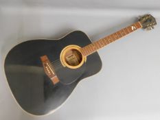 A 1970's vintage Harmony guitar