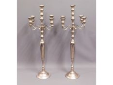 A pair of large decorative candelabra, 41in high