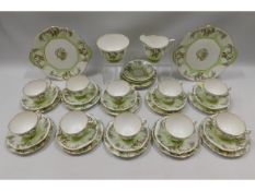 A quantity of 1930's floral Aynsley porcelain tea