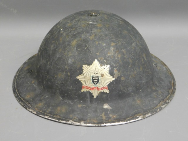 A vintage Fire Brigade helmet