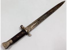 A British 1888 pattern bayonet, 16.5in long