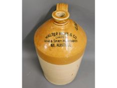 A stoneware flagon - 15.5in tall - Walter Hicks &