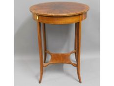 A mahogany occasional table, 28in high x 22in diam
