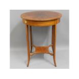 A mahogany occasional table, 28in high x 22in diam