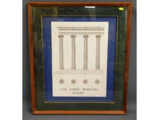 A framed print of Greek Ionic columns