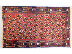 A vintage wool rug, 52.5in x 31in